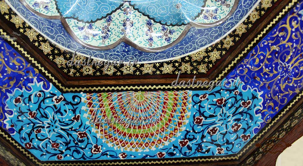 ساعت خاتم کاری طرح 8 ضلعی کد 133  	تزئینی تزیینی دکوراتیو دکوری جدید به روز خاص هنری زیبا لوکس شیک سنتی عروس جهیزیه پذیرایی اتاق خواب دست ساز صفحه سفید طرح دار عقربه ای عقربه دار صنایع دستی