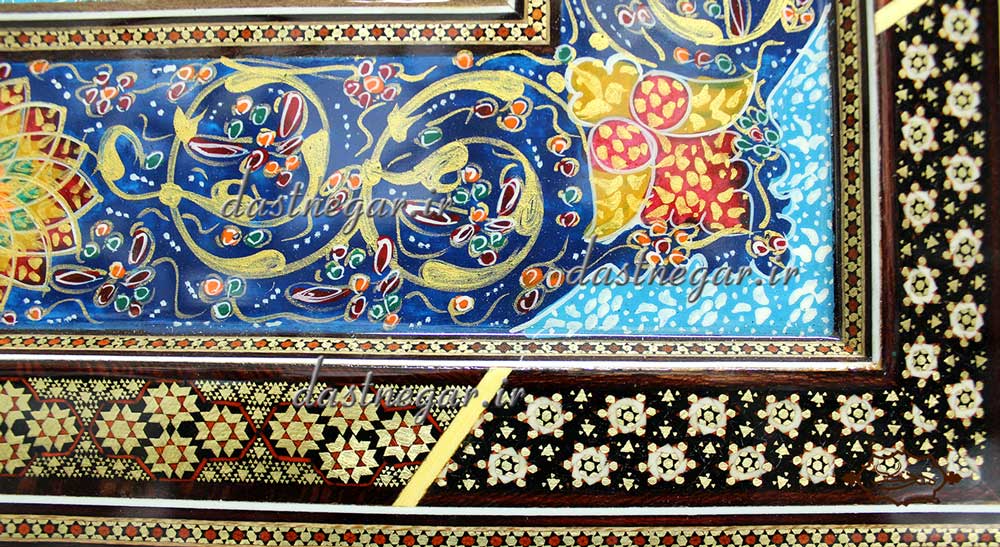 ساعت خاتم کاری کد 135  	تزئینی تزیینی دکوراتیو دکوری جدید به روز خاص هنری زیبا لوکس شیک سنتی عروس جهیزیه پذیرایی اتاق خواب دست ساز صفحه سفید طرح دار عقربه ای عقربه دار صنایع دستی