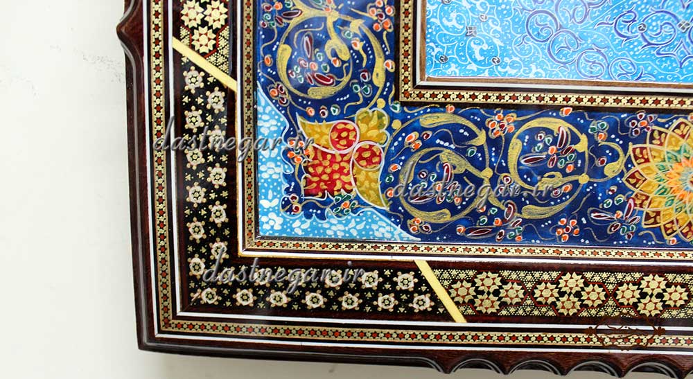 ساعت خاتم کاری کد 135  	تزئینی تزیینی دکوراتیو دکوری جدید به روز خاص هنری زیبا لوکس شیک سنتی عروس جهیزیه پذیرایی اتاق خواب دست ساز صفحه سفید طرح دار عقربه ای عقربه دار صنایع دستی