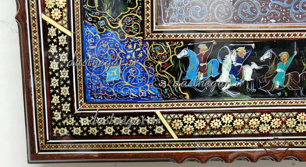 ساعت خاتم کاری کد 137  	تزئینی تزیینی دکوراتیو دکوری جدید به روز خاص هنری زیبا لوکس شیک سنتی عروس جهیزیه پذیرایی اتاق خواب دست ساز صفحه سفید طرح دار عقربه ای عقربه دار صنایع دستی