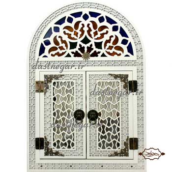 آینه طرح گره درب سنتی