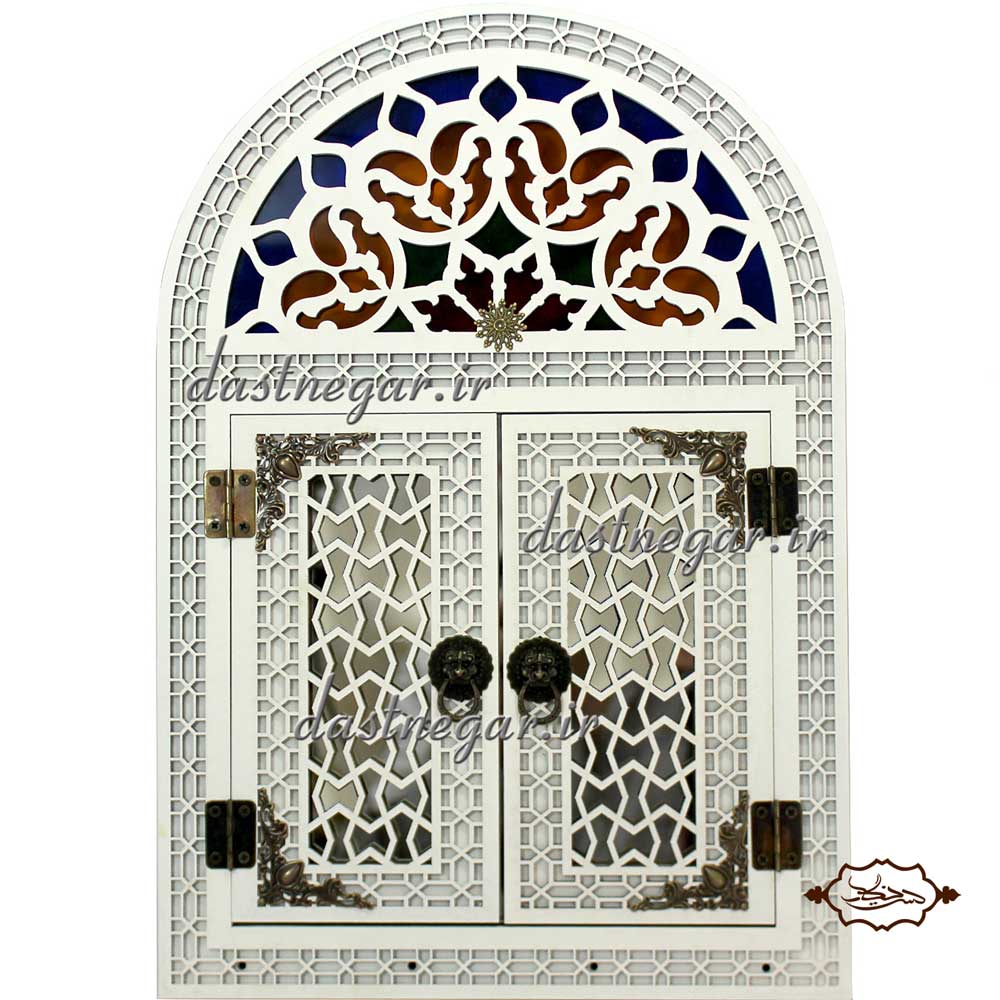 آینه طرح گره درب سنتی منزل کاربردیاتاق خواب دم در پذیرایی هنری دکوری دکوراتیو جهیزیه عروس قیمت زیبا جدید فروشی به روز خاص شیک دیواری روی دیوار صنایع دستی طرح درب پنجره سنتی چوبی