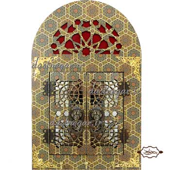 آینه و جاکلیدی طرح گره درب سنتی