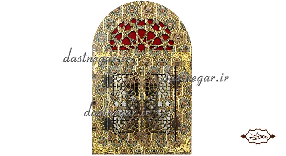 آینه و جاکلیدی طرح گره درب سنتی منزل کاربردیاتاق خواب دم در پذیرایی هنری دکوری دکوراتیو جهیزیه عروس قیمت زیبا جدید فروشی به روز خاص شیک دیواری روی دیوار صنایع دستی طرح درب پنجره سنتی چوبی