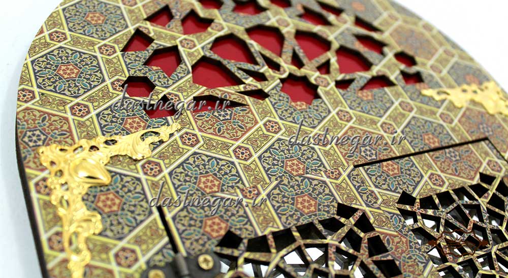 آینه و جاکلیدی طرح گره درب سنتی منزل کاربردیاتاق خواب دم در پذیرایی هنری دکوری دکوراتیو جهیزیه عروس قیمت زیبا جدید فروشی به روز خاص شیک دیواری روی دیوار صنایع دستی طرح درب پنجره سنتی چوبی