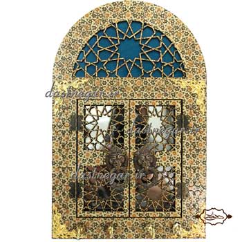 آینه و جاکلیدی طرح گره درب سنتی