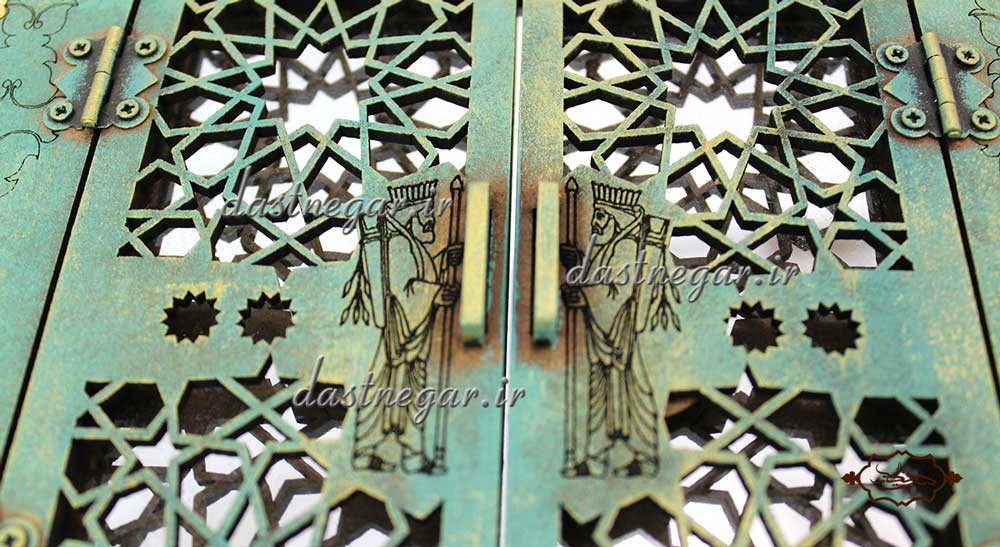آینه و جاکلیدی طرح گره درب سنتی منزل کاربردیاتاق خواب دم در پذیرایی هنری دکوری دکوراتیو جهیزیه عروس قیمت زیبا جدید فروشی به روز خاص شیک دیواری روی دیوار صنایع دستی طرح درب پنجره سنتی چوبی