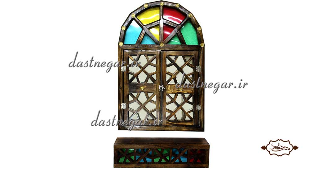 آینه و کنسول دیواری گره چینی کد 215 منزل کاربردیاتاق خواب دم در پذیرایی هنری دکوری دکوراتیو جهیزیه عروس قیمت زیبا جدید فروشی به روز خاص شیک قدی قدنما ایستاده دیواری روی دیوار صنایع دستی دست ساز طرح پنجره طرح سنتی طرح درب سنتی           چوبی