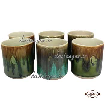 مجموعه لیوان سرامیکی 6 پارچه