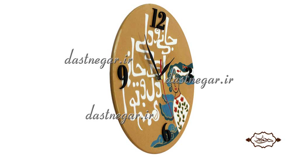 ساعت دیواری طرح زن  سه پارچه  کد 38 تزئینی تزیینی دکوراتیو دکوری جدید به روز خاص هنری زیبا لوکس شیک سنتی عروس جهیزیه پذیرایی اتاق خواب دست ساز صفحه سفید طرح دار عقربه ای عقربه دار صنایع دستی بشقاب روی سفال