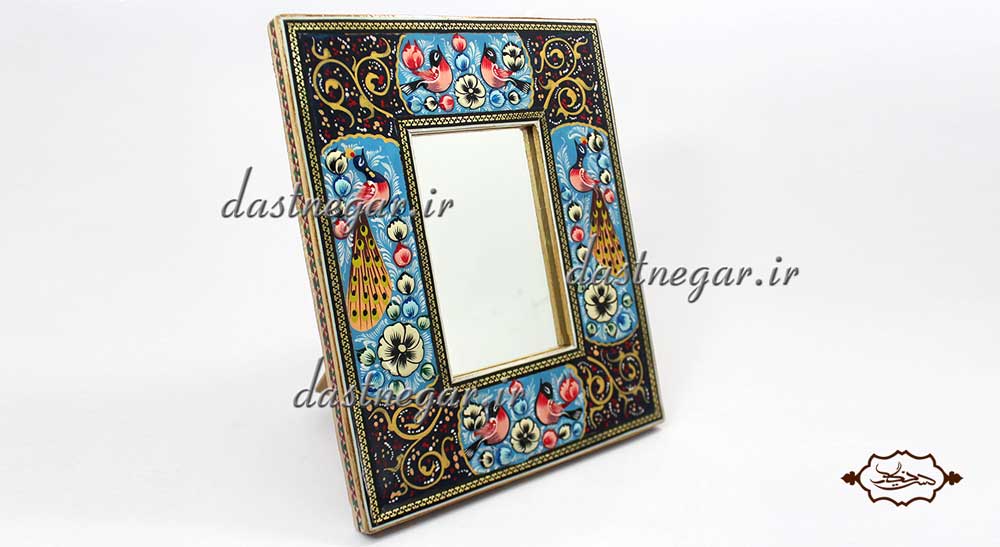 آینه رومیزی خاتم کاری کد 89 رومیزی اتاق خواب روی میز سنتی صنایع دستی طرح سنتی چوبی دکوراتیو جهیزیه عروس قیمت زیبا جدید فروشی
