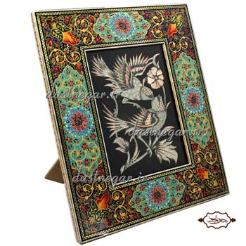 آینه رومیزی خاتم کاری کد 90