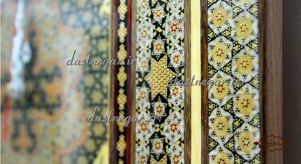 ساعت خاتم کاری طرح چهار گوش کد 102  	تزئینی تزیینی دکوراتیو دکوری جدید به روز خاص هنری زیبا لوکس شیک سنتی عروس جهیزیه پذیرایی اتاق خواب دست ساز صفحه سفید طرح دار عقربه ای عقربه دار صنایع دستی