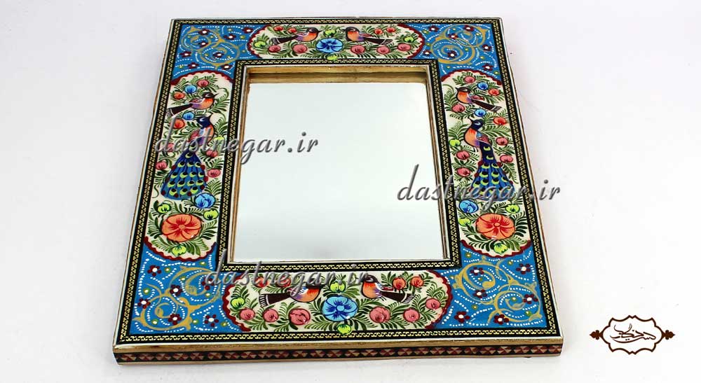 آینه رومیزی خاتم کاری کد 106 رومیزی اتاق خواب روی میز سنتی صنایع دستی طرح سنتی چوبی دکوراتیو جهیزیه عروس قیمت زیبا جدید فروشی