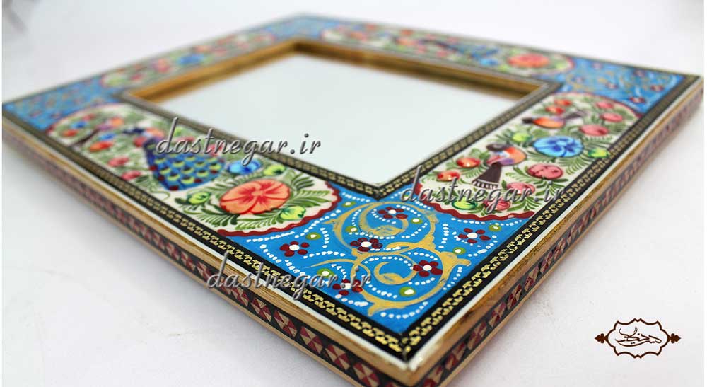 آینه رومیزی خاتم کاری کد 106 رومیزی اتاق خواب روی میز سنتی صنایع دستی طرح سنتی چوبی دکوراتیو جهیزیه عروس قیمت زیبا جدید فروشی