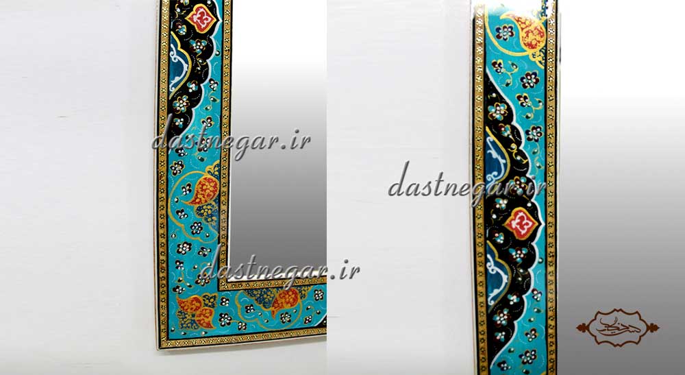آینه دیواری خاتم کاری کد 107 قدی قدنما ایستاده اتاق خواب دیواری روی دیوار سنتی صنایع دستی طرح سنتی چوبی دکوراتیو جهیزیه عروس قیمت زیبا جدید فروشی