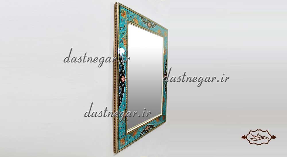 آینه دیواری خاتم کاری کد 107 قدی قدنما ایستاده اتاق خواب دیواری روی دیوار سنتی صنایع دستی طرح سنتی چوبی دکوراتیو جهیزیه عروس قیمت زیبا جدید فروشی