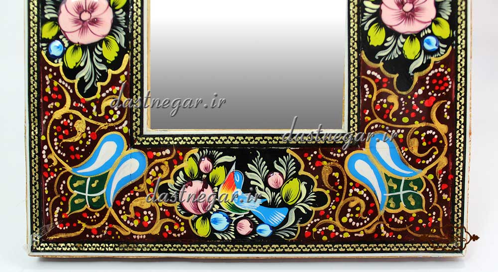 آینه دیواری خاتم کاری کد 111 رومیزی اتاق خواب روی میز سنتی صنایع دستی طرح سنتی چوبی دکوراتیو جهیزیه عروس قیمت زیبا جدید فروشی