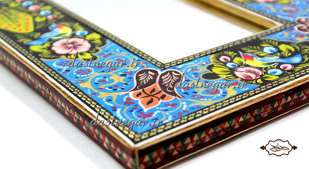آینه دیواری خاتم کاری کد 112 رومیزی اتاق خواب روی میز سنتی صنایع دستی طرح سنتی چوبی دکوراتیو جهیزیه عروس قیمت زیبا جدید فروشی