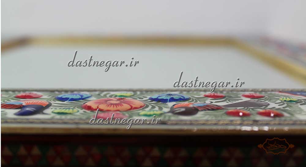 آینه رومیزی خاتم کاری کد 114 رومیزی اتاق خواب روی میز سنتی صنایع دستی طرح سنتی چوبی دکوراتیو جهیزیه عروس قیمت زیبا جدید فروشی