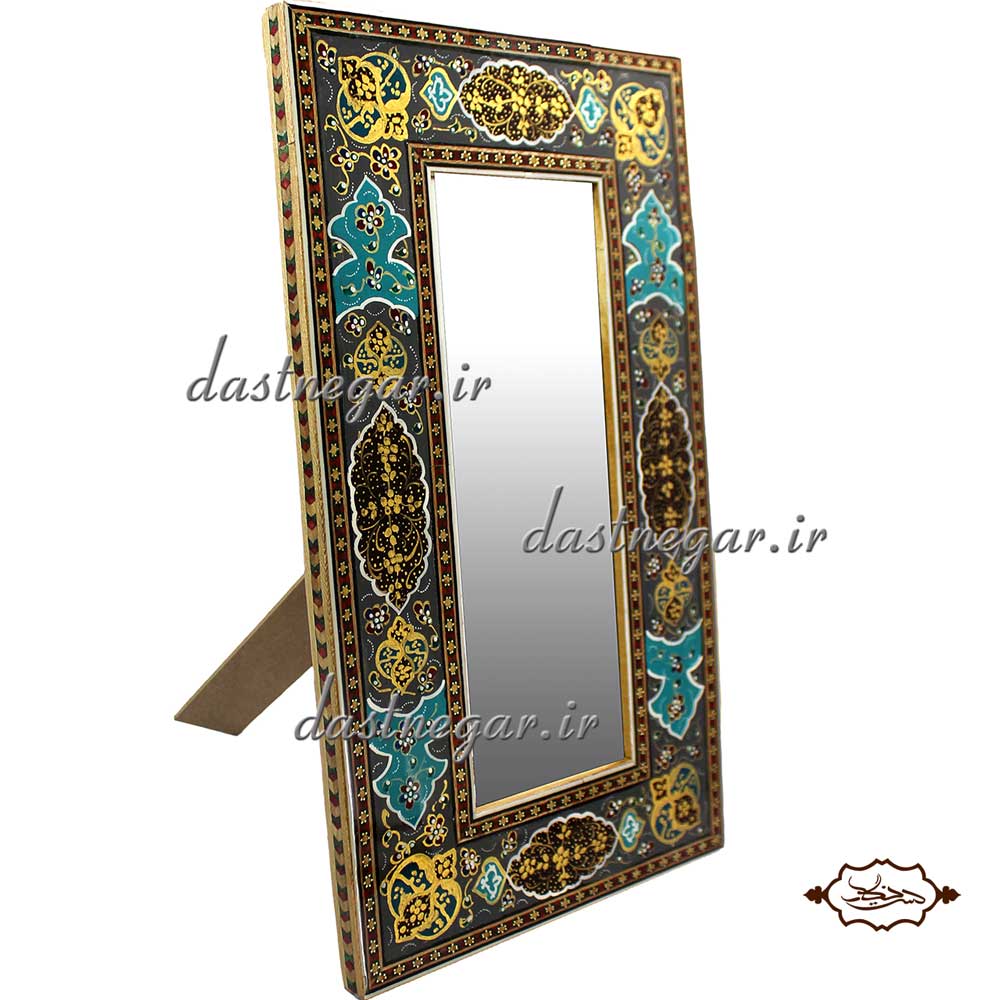 آینه رومیزی خاتم کاری رومیزی اتاق خواب روی میز سنتی صنایع دستی طرح سنتی چوبی دکوراتیو جهیزیه عروس قیمت زیبا جدید فروشی