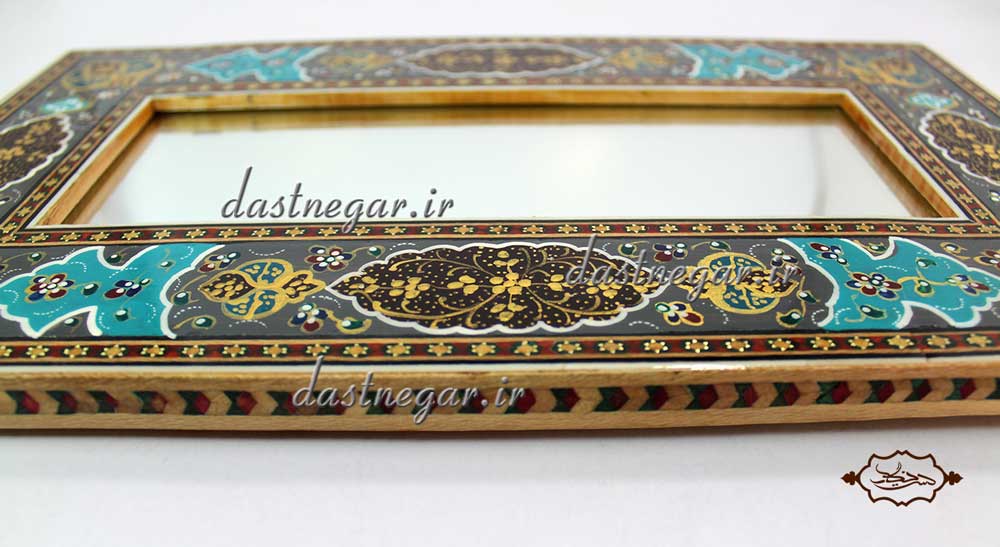 آینه رومیزی خاتم کاری رومیزی اتاق خواب روی میز سنتی صنایع دستی طرح سنتی چوبی دکوراتیو جهیزیه عروس قیمت زیبا جدید فروشی