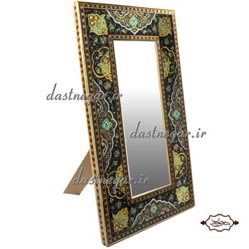 آینه رومیزی خاتم کاری