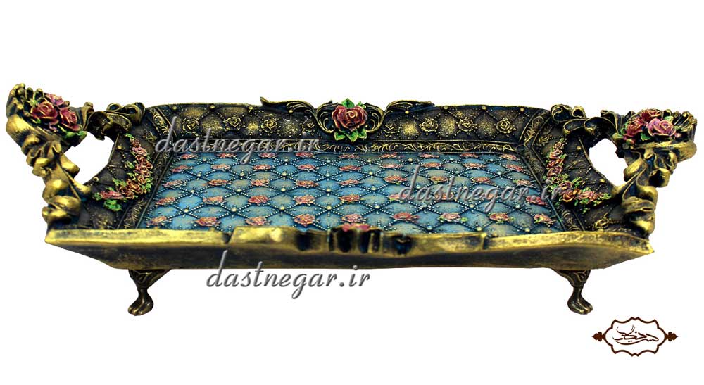 سینی تزیینی کد 227 سینی حلقه تزئینی تزیینی دکوراتیو دکوری جدید خاص هنری زیبا مدرن لوکس شیک کلاسیک عروس منزل پذیرایی حلقه نامزدی عروسی خواستگاری بله برون جهیزیه