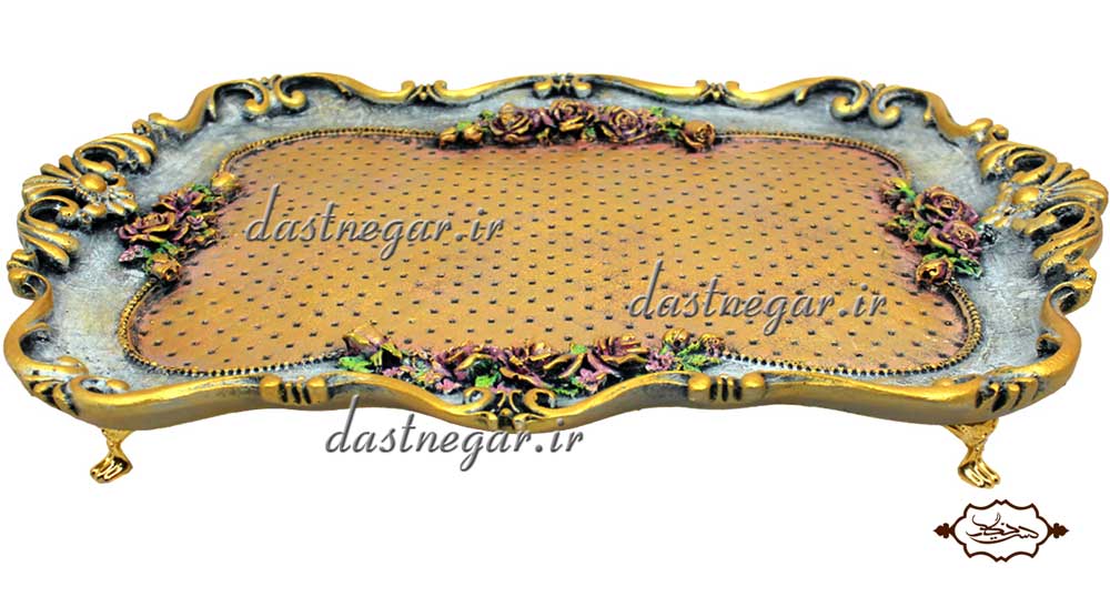 سینی تزیینی کد 229 سینی حلقه تزئینی تزیینی دکوراتیو دکوری جدید خاص هنری زیبا مدرن لوکس شیک کلاسیک عروس منزل پذیرایی حلقه نامزدی عروسی خواستگاری بله برون جهیزیه