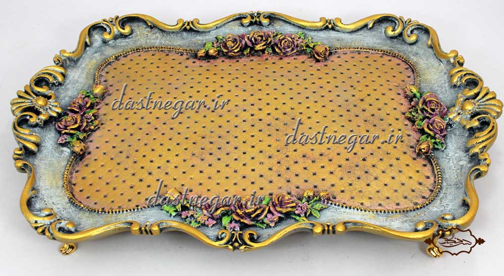 سینی تزیینی کد 229 سینی حلقه تزئینی تزیینی دکوراتیو دکوری جدید خاص هنری زیبا مدرن لوکس شیک کلاسیک عروس منزل پذیرایی حلقه نامزدی عروسی خواستگاری بله برون جهیزیه