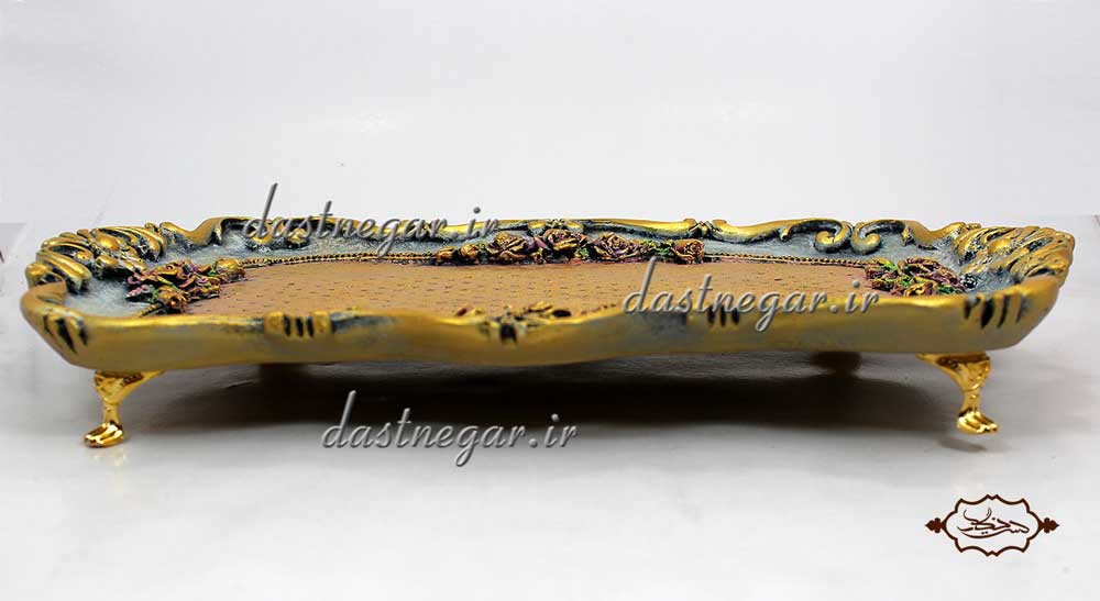 سینی تزیینی کد 229 سینی حلقه تزئینی تزیینی دکوراتیو دکوری جدید خاص هنری زیبا مدرن لوکس شیک کلاسیک عروس منزل پذیرایی حلقه نامزدی عروسی خواستگاری بله برون جهیزیه