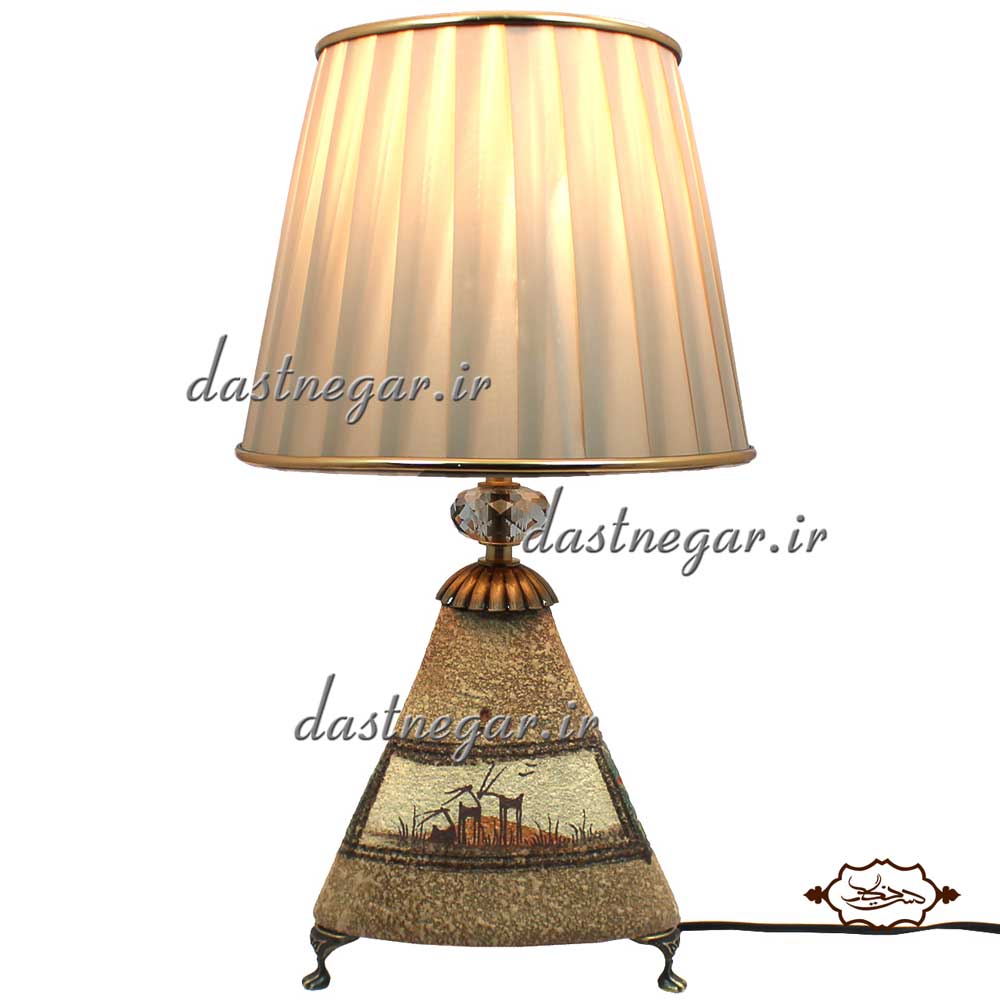 آباژور کد 234 دکوراتیو دکوری جدید خاص هنری شیک جهیزیه عروس قیمت زیبا فروشی به روز  اتاق کودک پاتختی پذیرایی رومیزی چراغ خواب صنایع دستی سنتیسفالی 