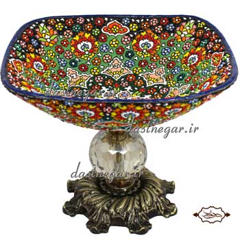 آجیل خوری میناکاری پایه دار کد 271