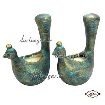 ست جاشمعی طرح طاووس