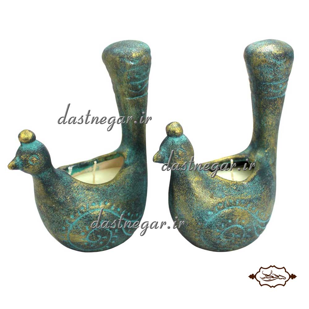 ست جاشمعی طرح طاووس 