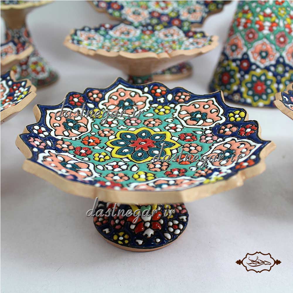 هفت سین میناکاری 7 سین هفت سین میناکاری هفتسین سفره مینا کاری