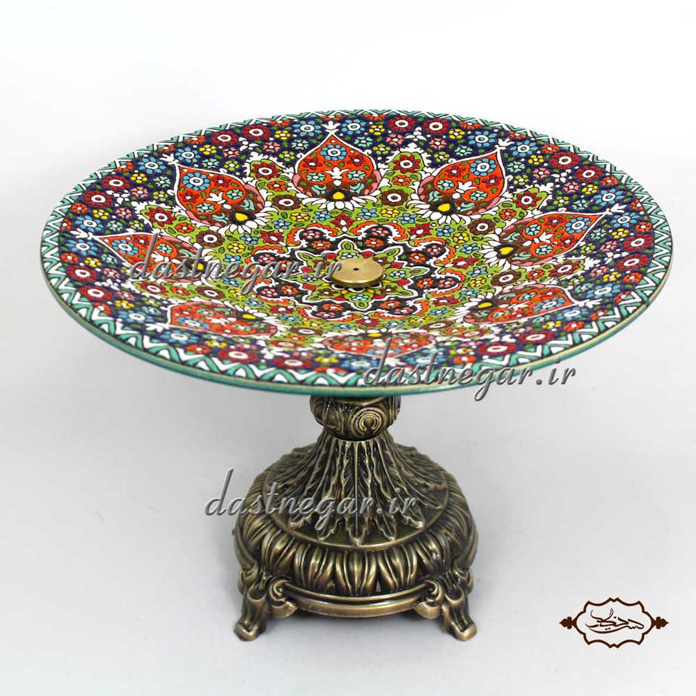 میوه خوری پایه دار میناکاری 
