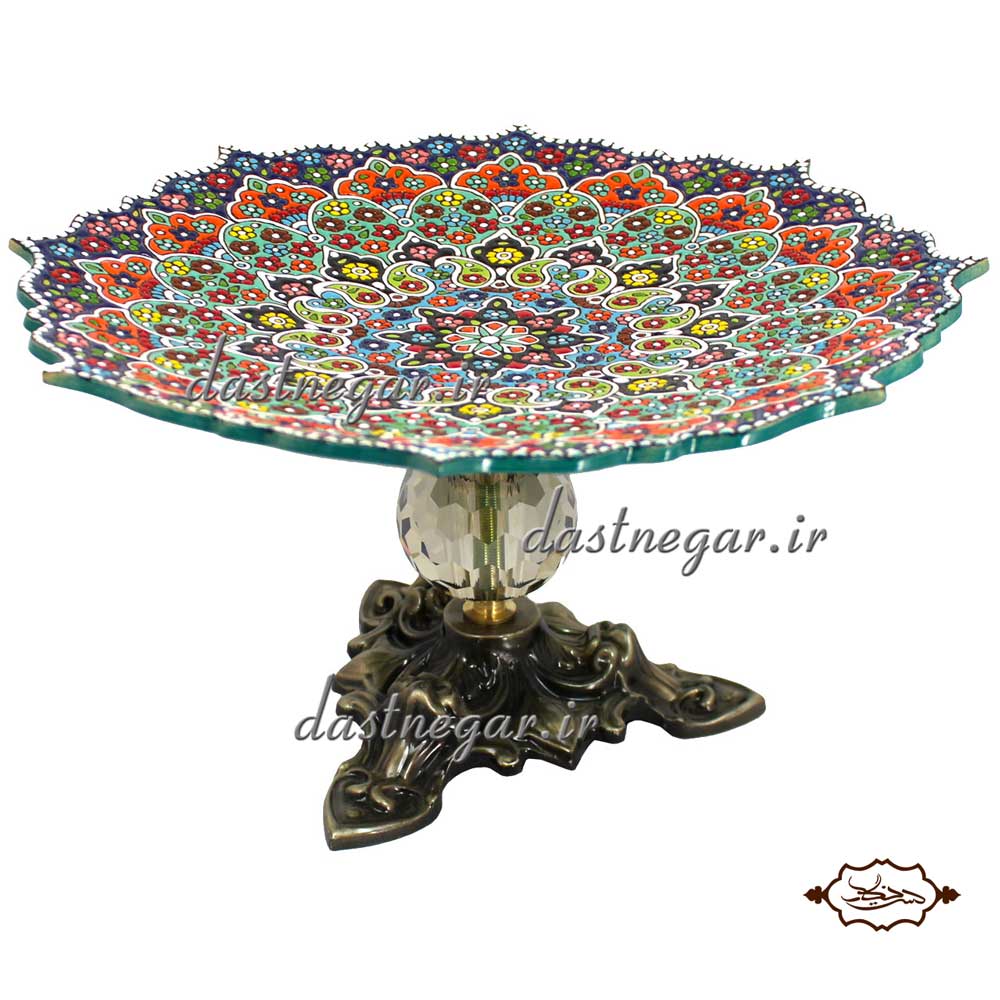 میوه خوری پایه دار میناکاری 