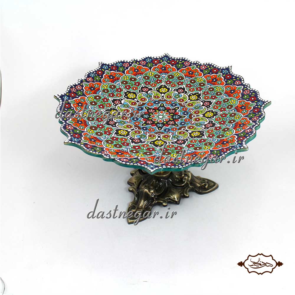 میوه خوری پایه دار میناکاری 