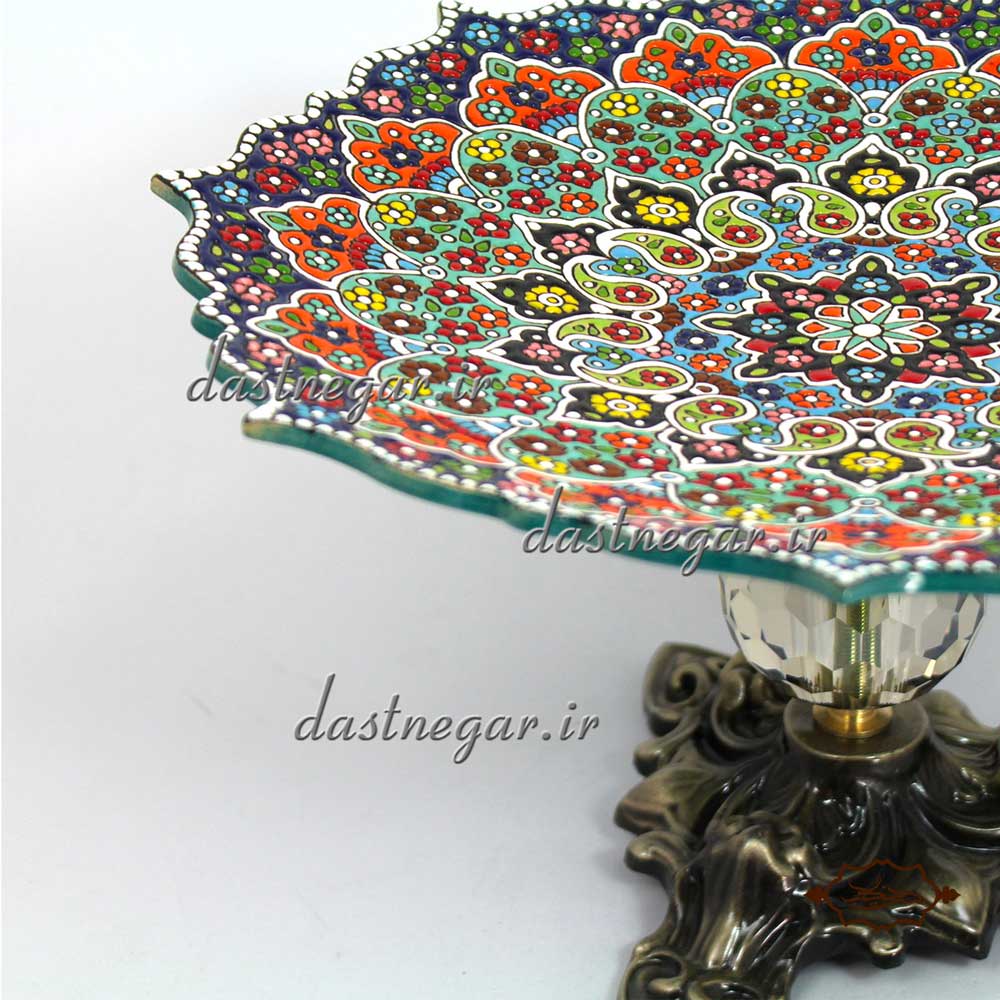 میوه خوری پایه دار میناکاری 