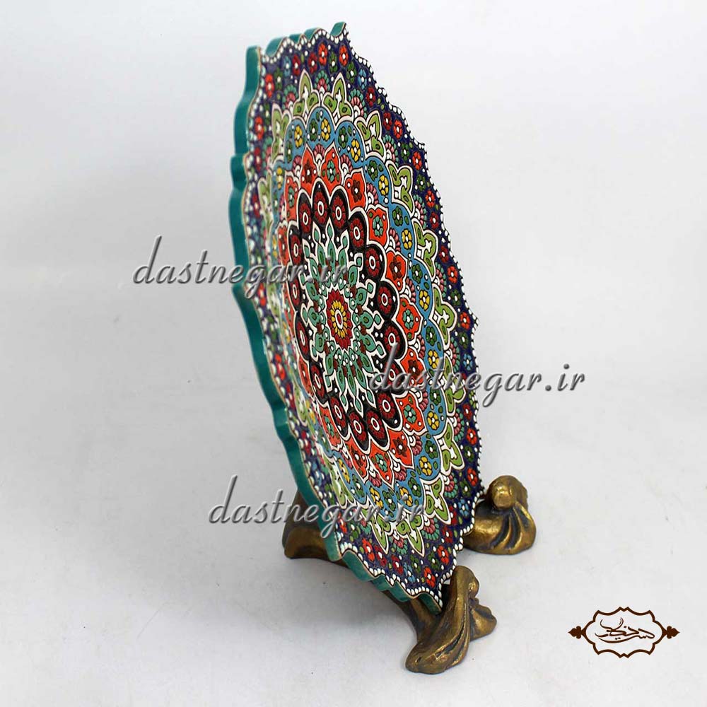 بشقاب میناکاری رومیزی 