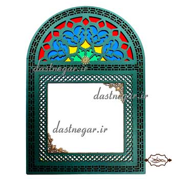 آینه طرح پنجره سنتی