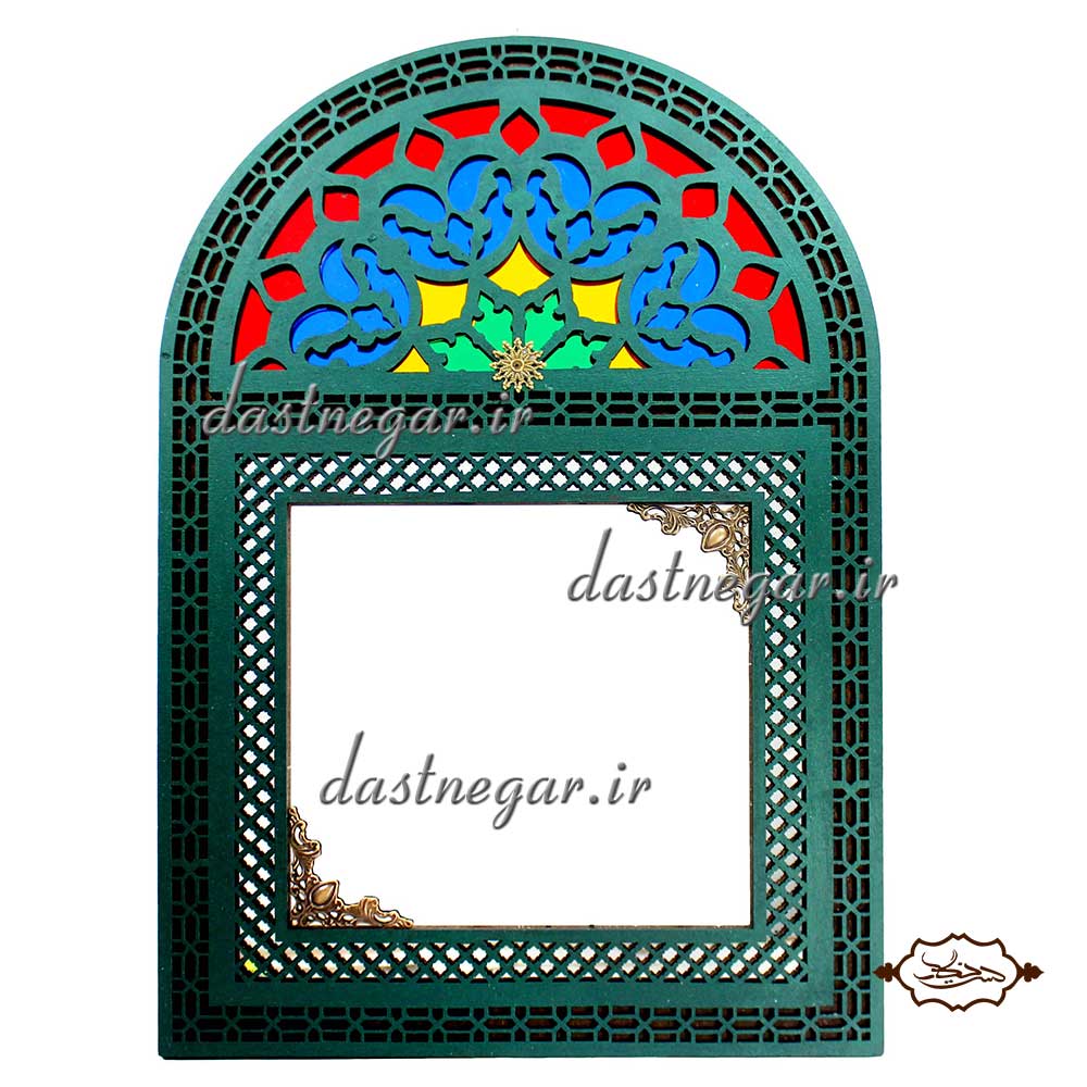 آینه طرح پنجره سنتی 
