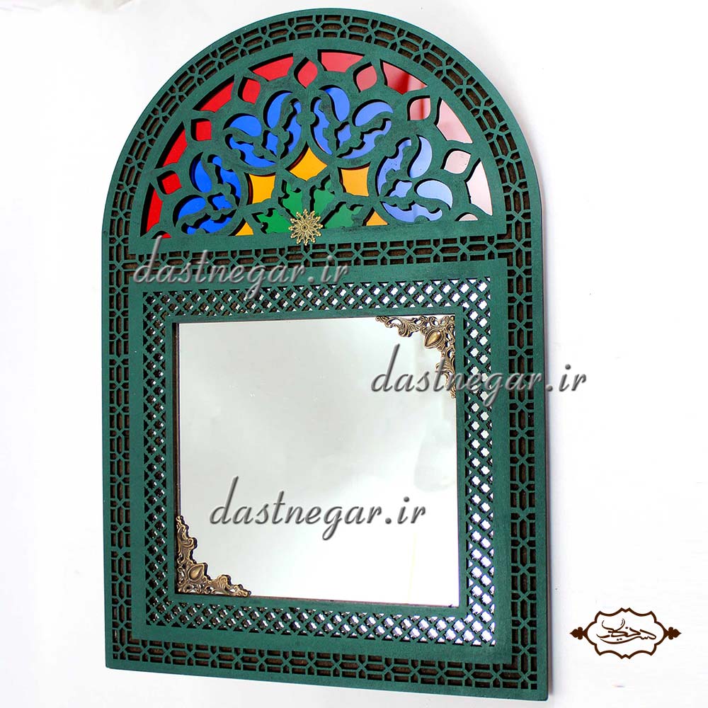 آینه طرح پنجره سنتی 