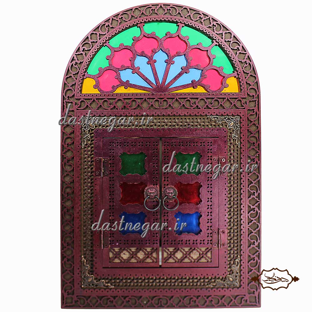آینه طرح درب سنتی 