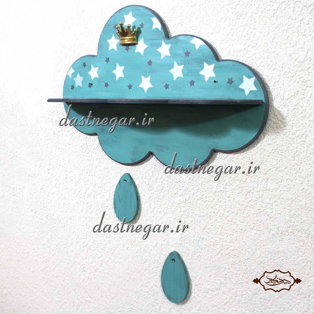 شلف دیواری طرح ابر 