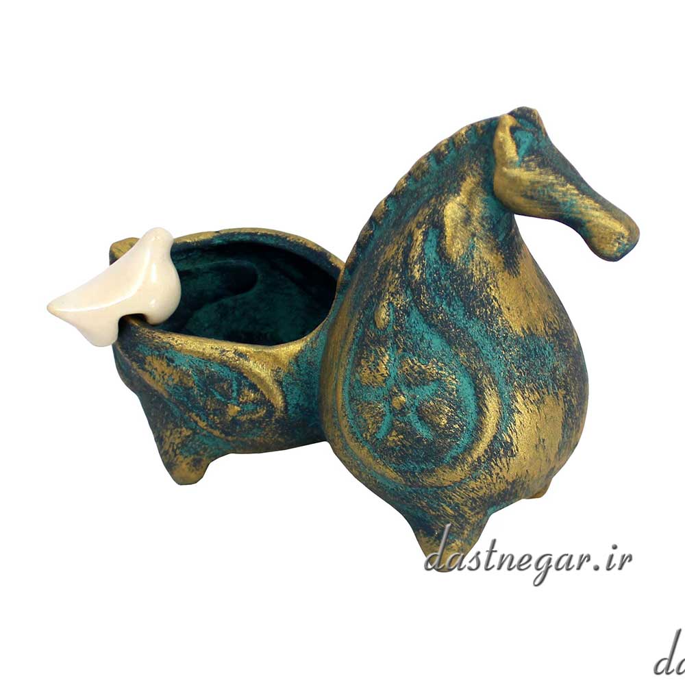 گلدان کاکتوس طرح اسب سایز کوچک 