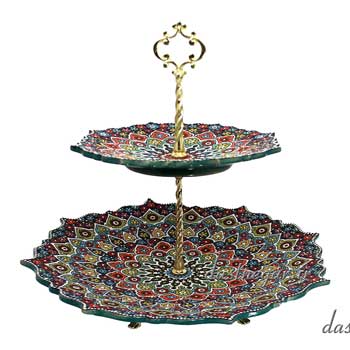 شیرینی خوری ۲ طبقه میناکاری
