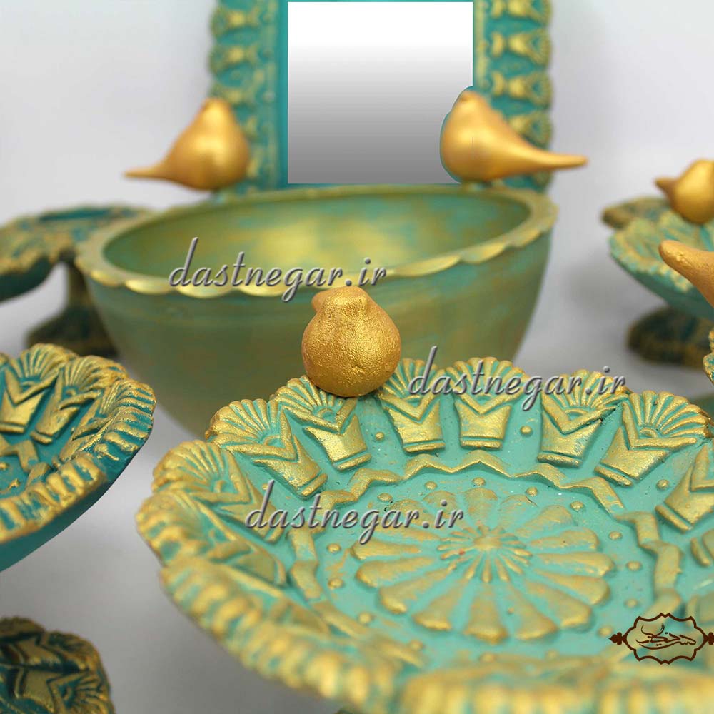 ظروف هفت سین طرح نیلوفر 19 پارچه  