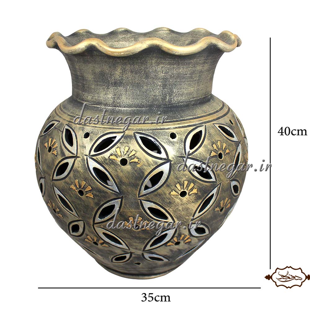 گلدان بزرگ طرح خمره ای 